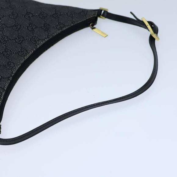 GUCCI GG Canvas Hand Bag Black Auth ep3704 - Picture 7 of 16